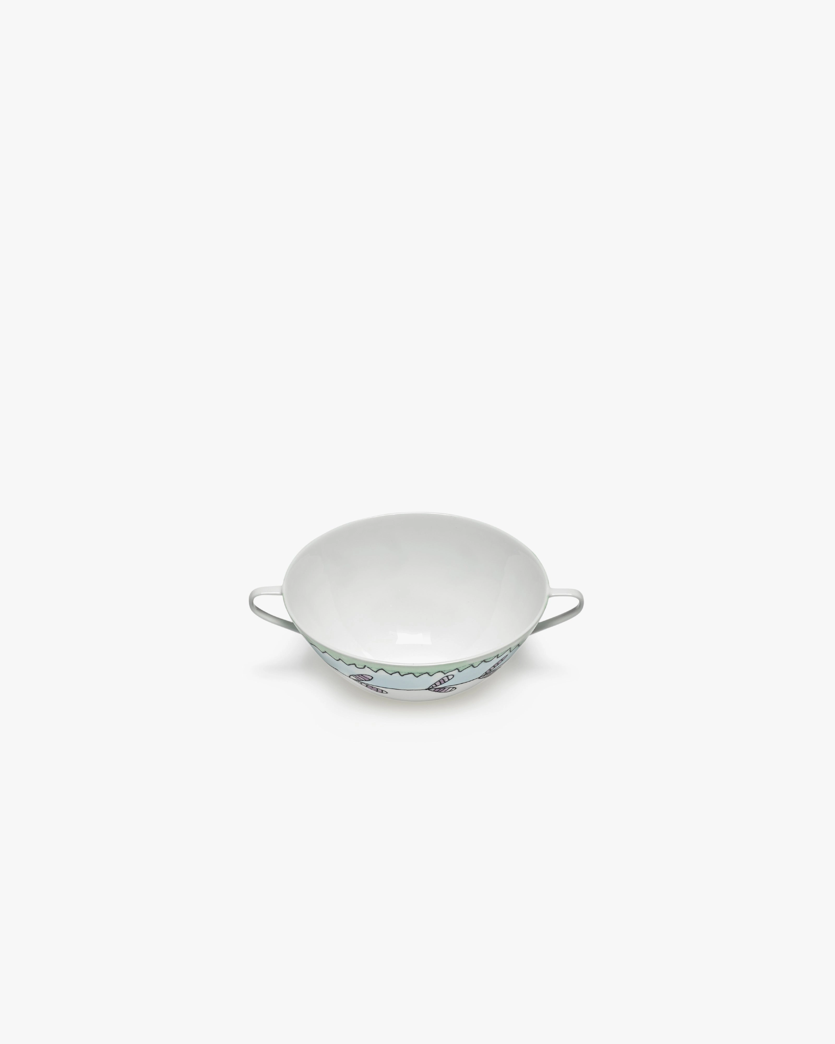 Soup bowl Blossom milk Midnight Flowers