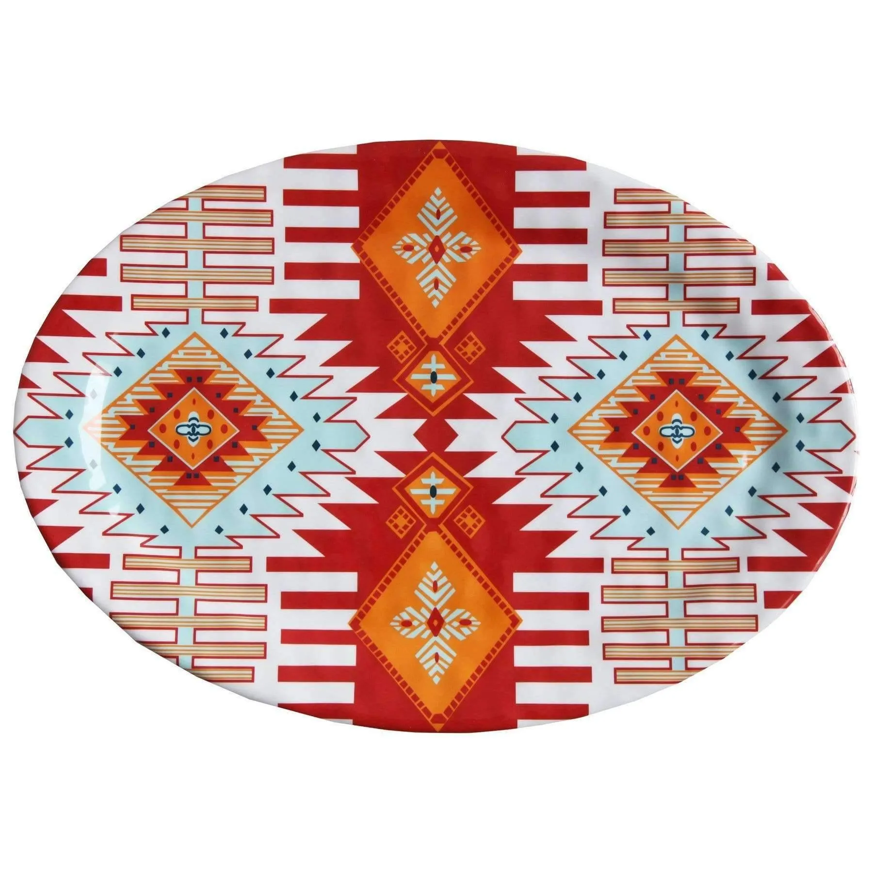 Southwest Design Melamine Dishes 14-Piece Set