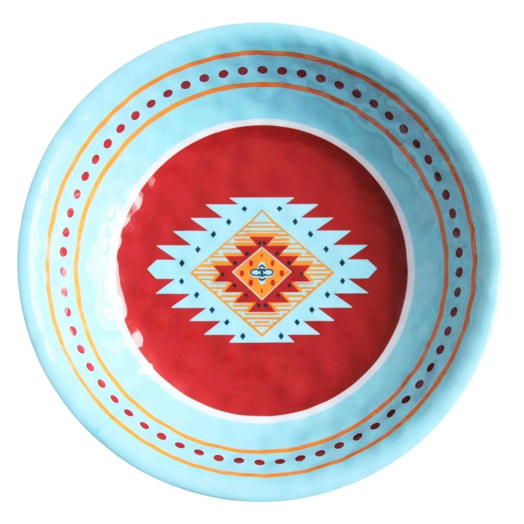 Southwest Design Melamine Dishes 14-Piece Set