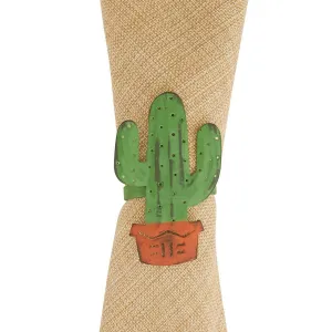 Southwestern Metal Cactus Napkin Rings blender, kitchen appliance