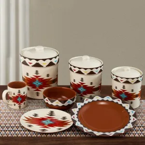 Southwestern Soul Dinnerware & Canister Set toilet seat cover, slow close seat