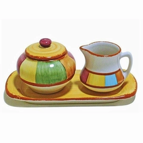 Southwestern Serape Creamer & Sugar Pot Set shower curtain, waterproof liner