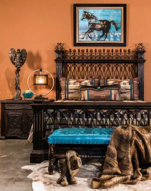 Spanish Colonial Mohena Bed bedroom furniture, nightstand