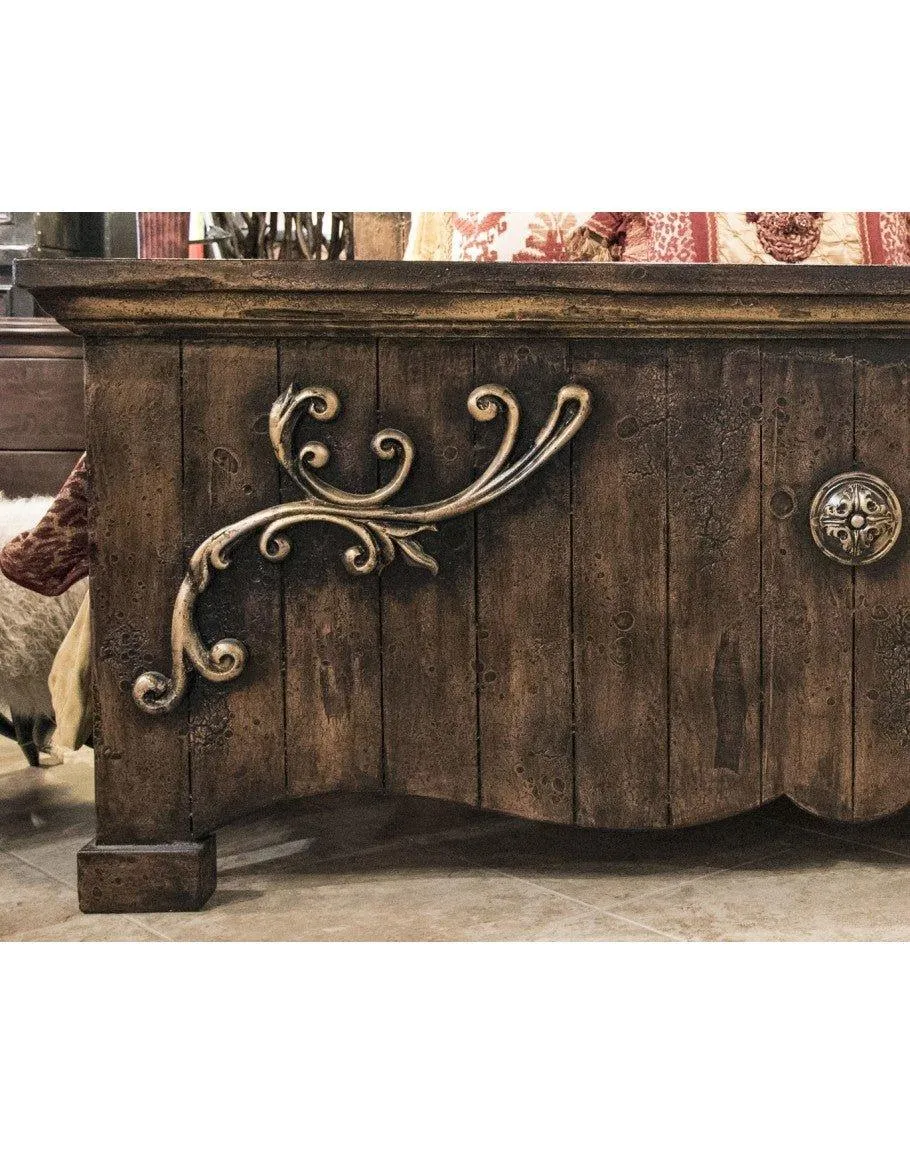 Spanish Hacienda Carved Bed