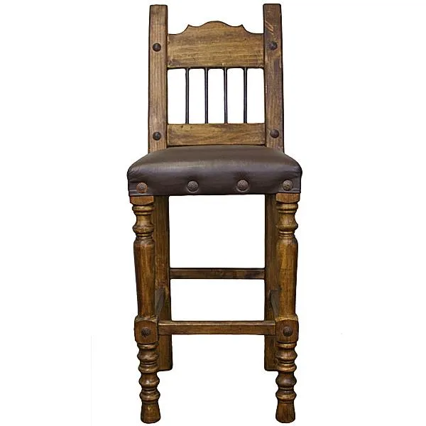 Spanish Heights Leather Seat Stools