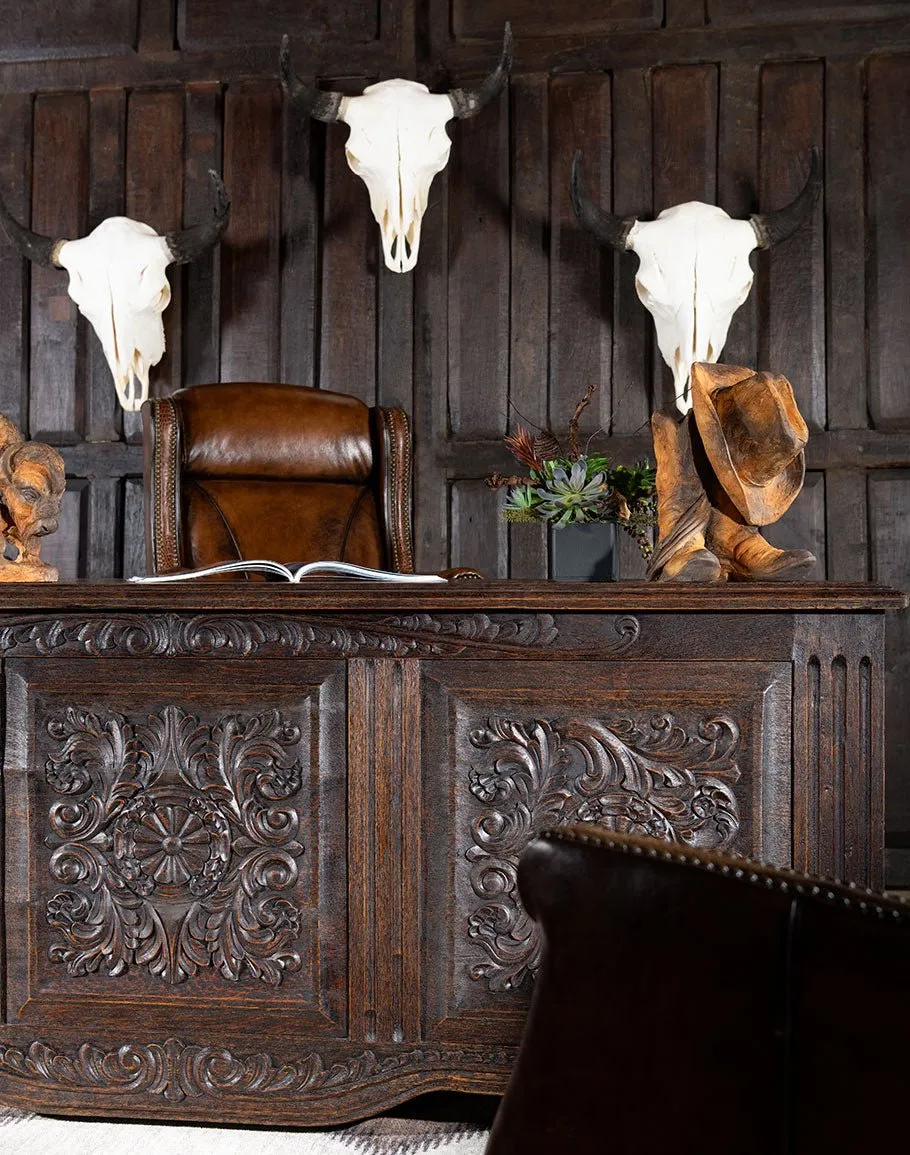 Spanish Olite Executive Desk