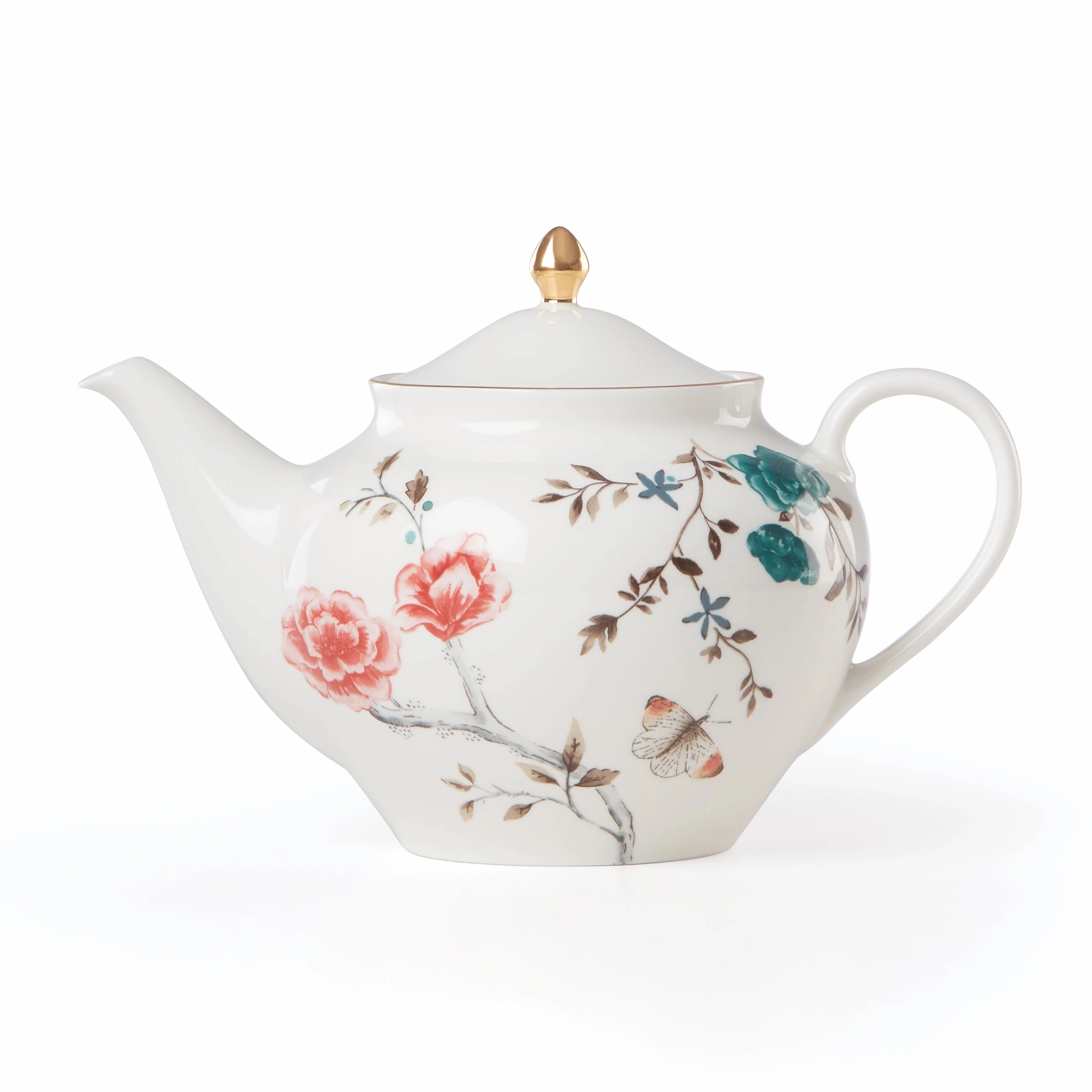Sprig & Vine Teapot - White