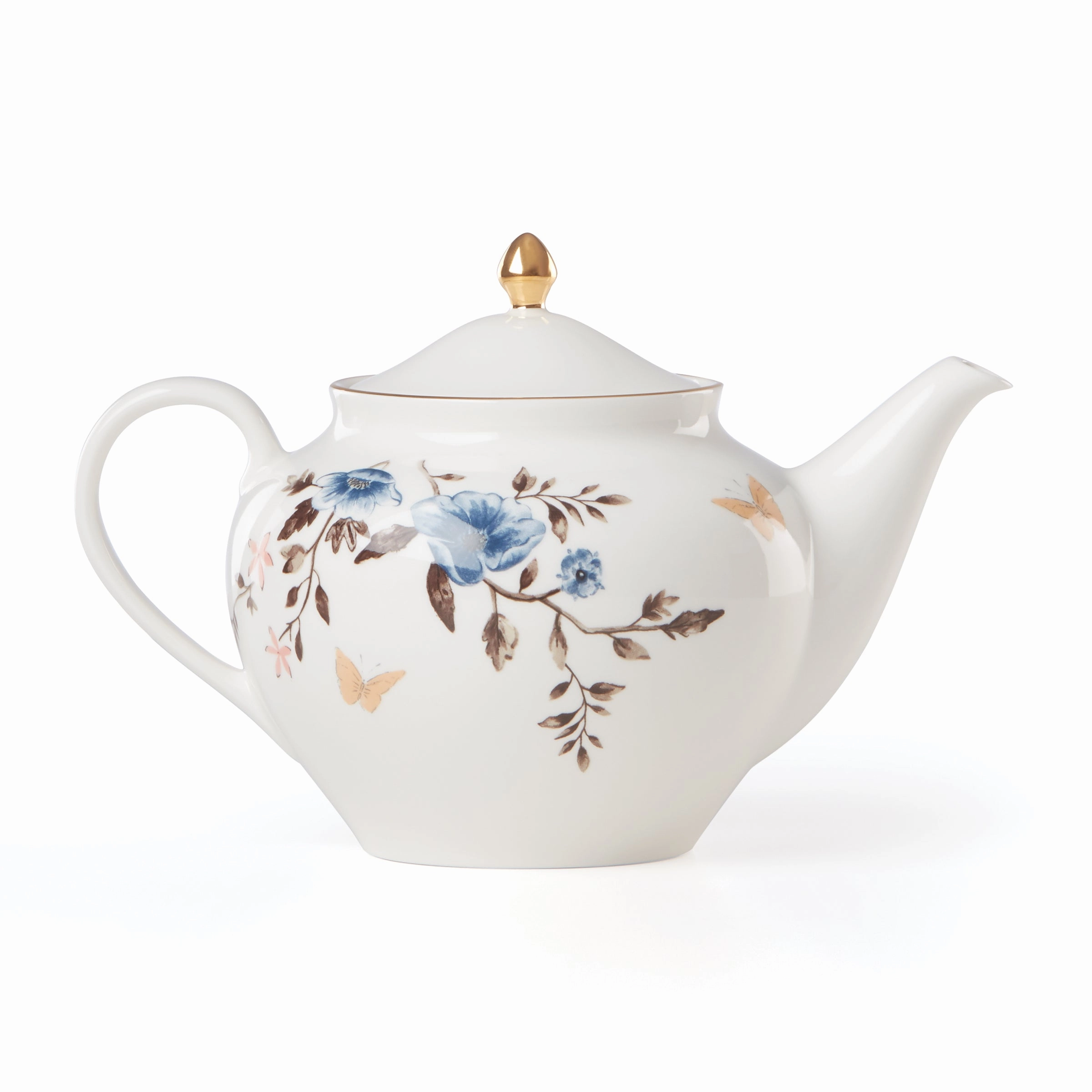 Sprig & Vine Teapot - White