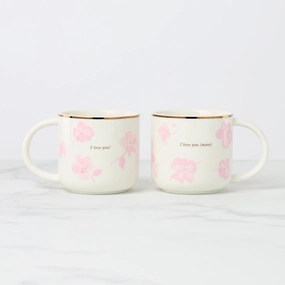 Spring Pansies Mugs - Set of 2
