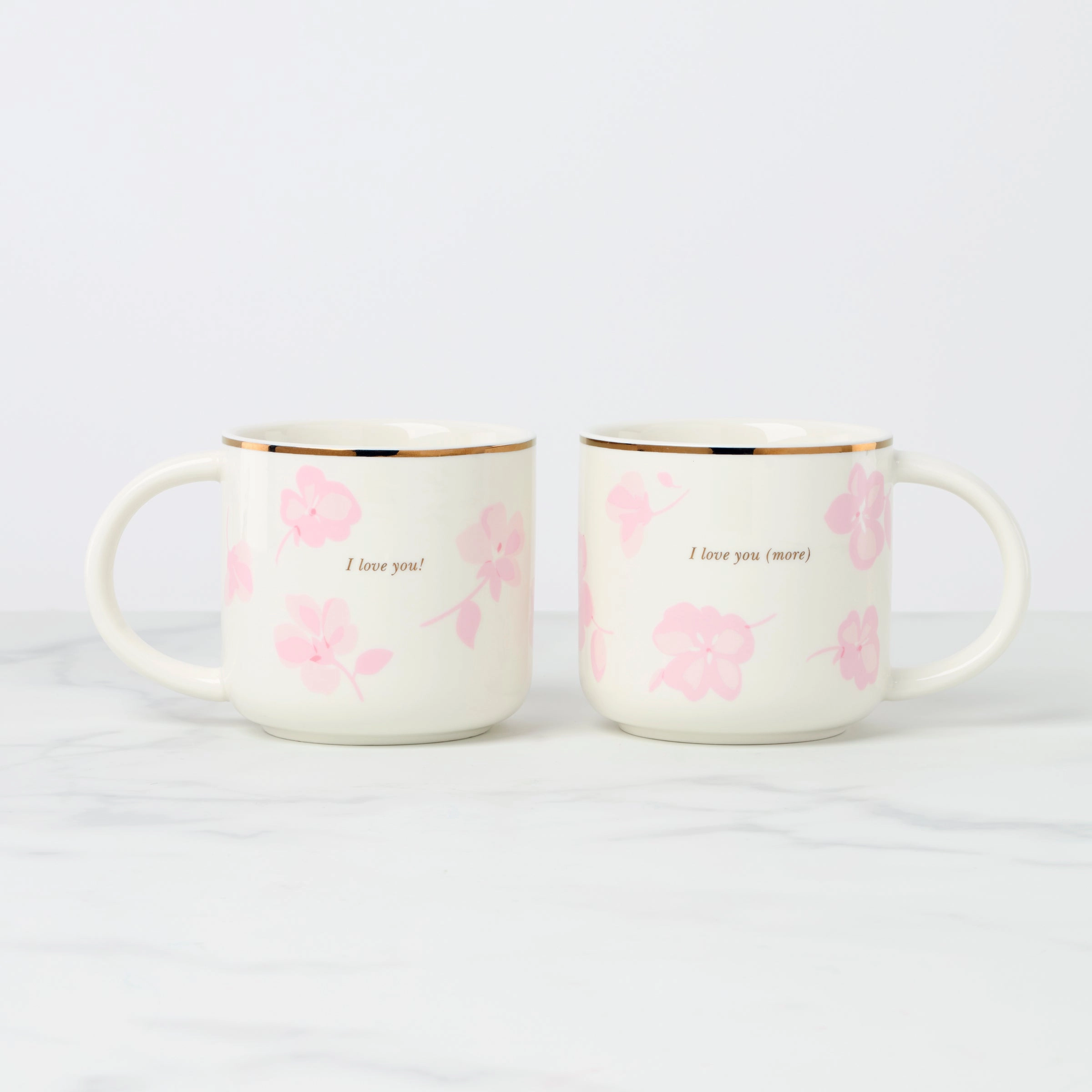 Spring Pansies Mugs - Set of 2