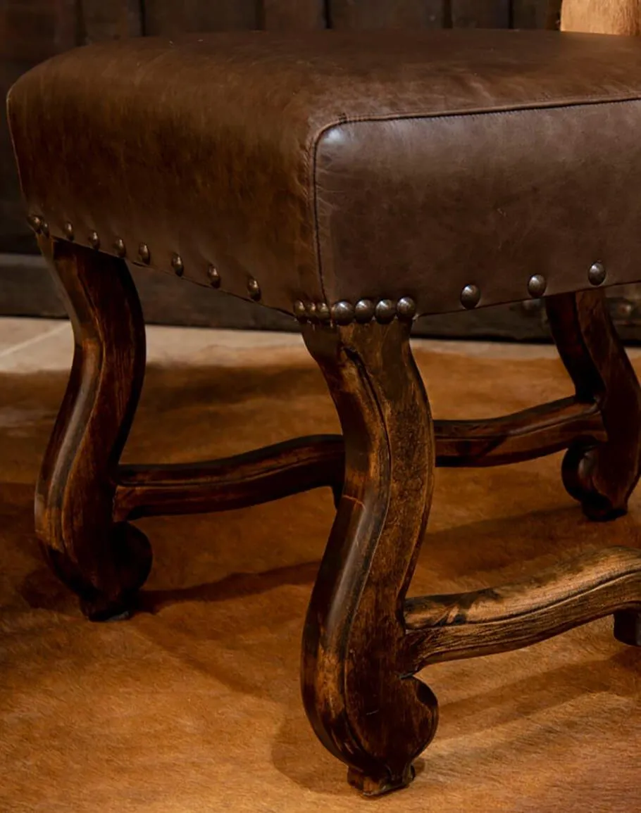 Springbok & Leather Side Chair