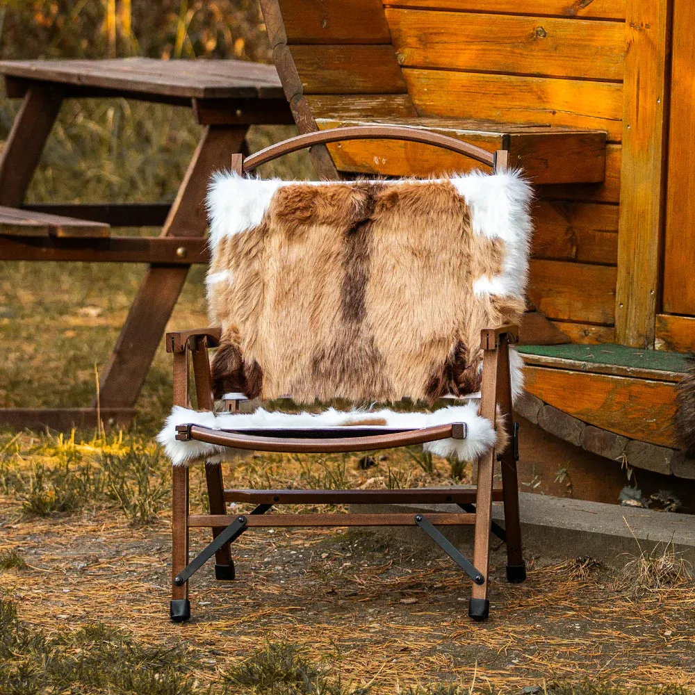 Springbok Faux Fur Folding Chair