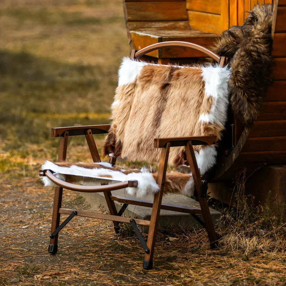 Springbok Faux Fur Folding Chair