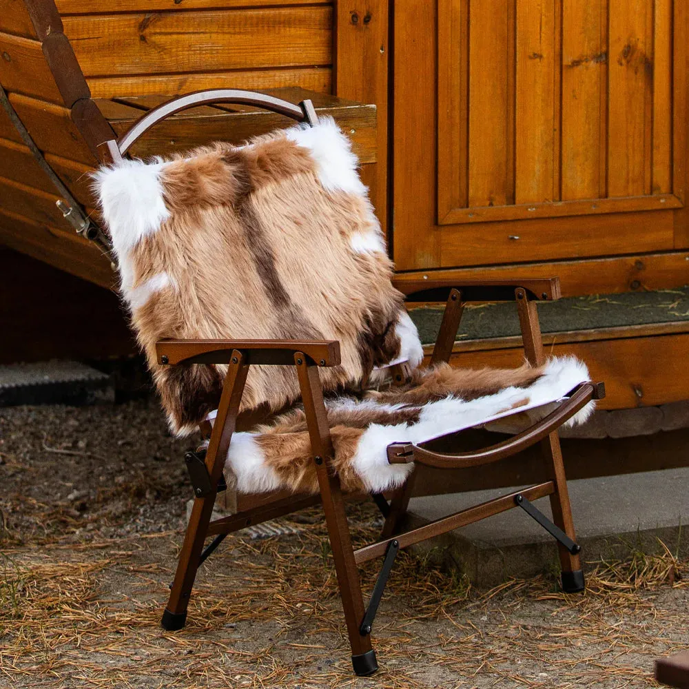 Springbok Faux Fur Folding Chair