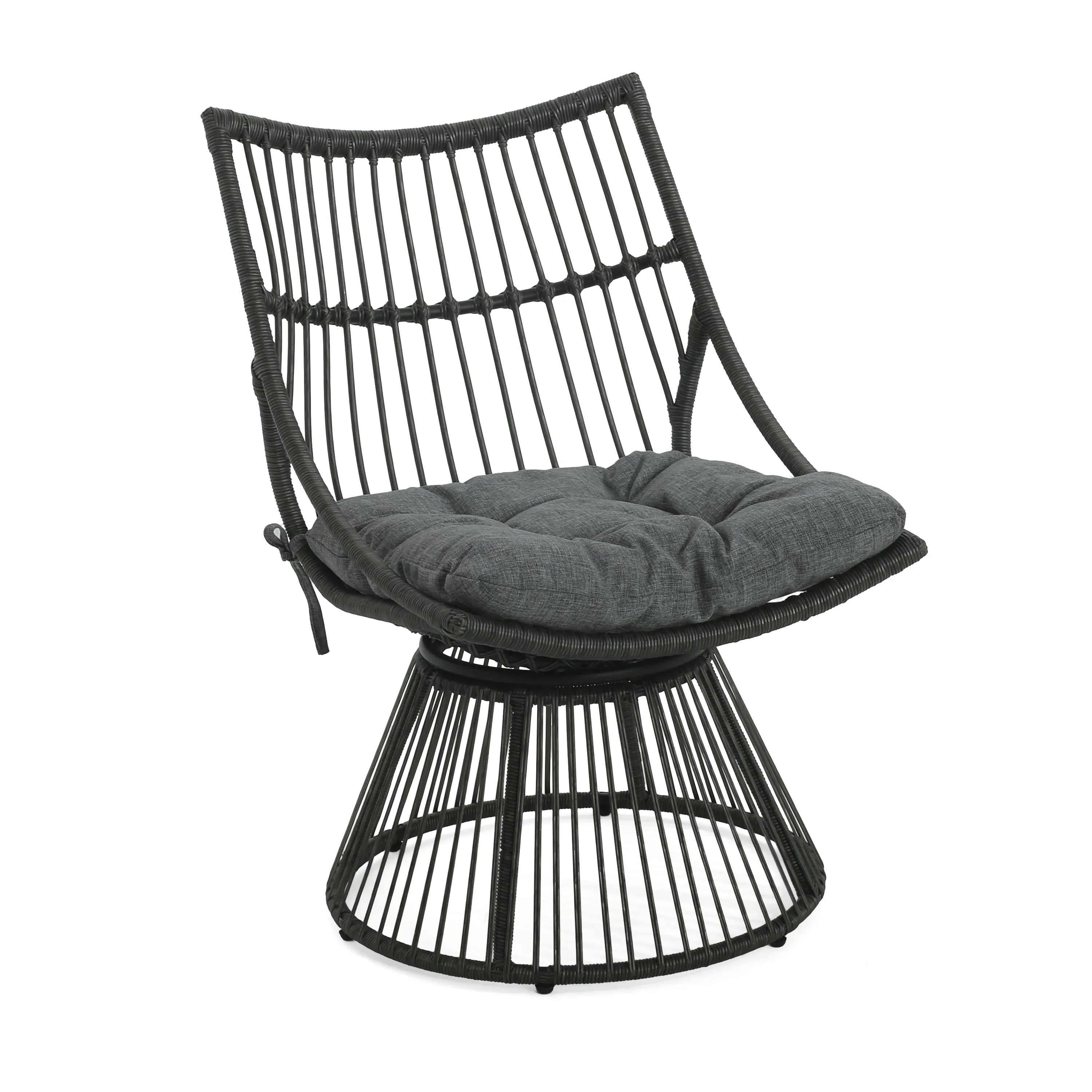 Springe Wicker Outdoor Lounge Chair with Cushions