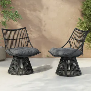 Springe Wicker Outdoor Lounge Chair with Cushions patio chairs, outdoor seating