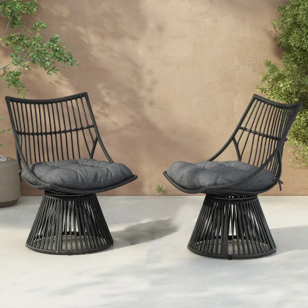 Springe Wicker Outdoor Lounge Chair with Cushions patio chairs, outdoor seating