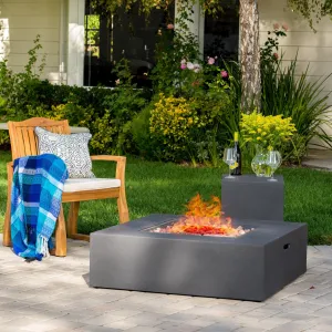 Square 50K BTU Outdoor Propane Fire Pit Table - NH904992 patio chairs, outdoor seating