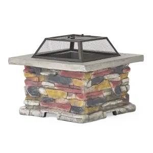 Square Natural Stone Finish Fire Pit - NH376732 floor chair, tatami chair