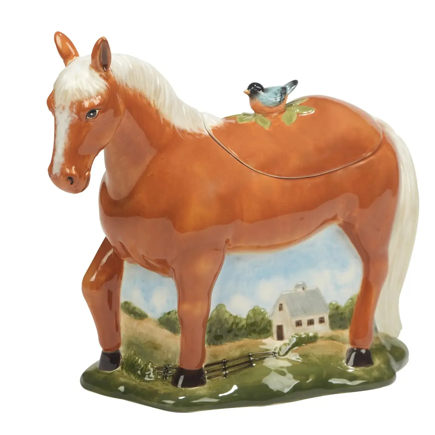 Stables Horse Cookie Jar