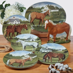 Stables Serve ware Collection shower curtain, waterproof liner