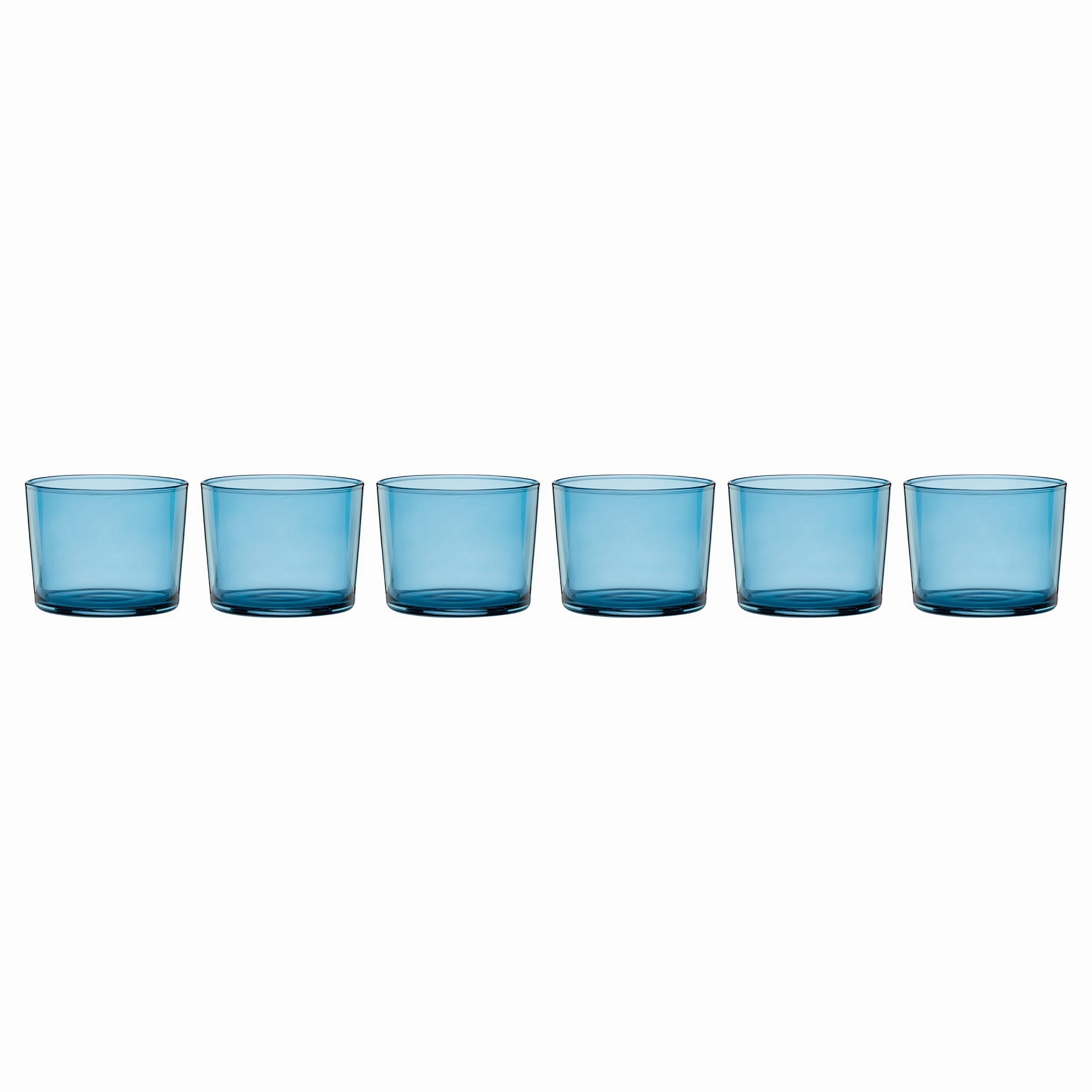 Stackables Blue Short Glasses - Set Of 6