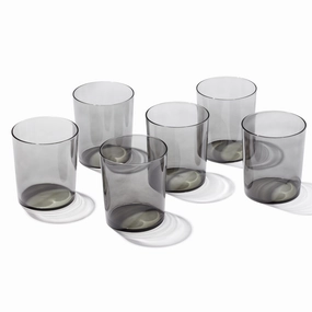 Stackables Smoke Tall Glasses - Set Of 6
