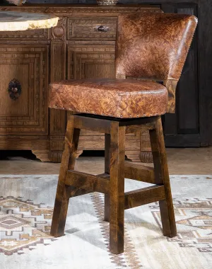 Stamped Leather Armless Bar Chairs gaming chair, computer chair