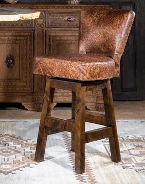 Stamped Leather Armless Bar Chairs glassware set, wine glass