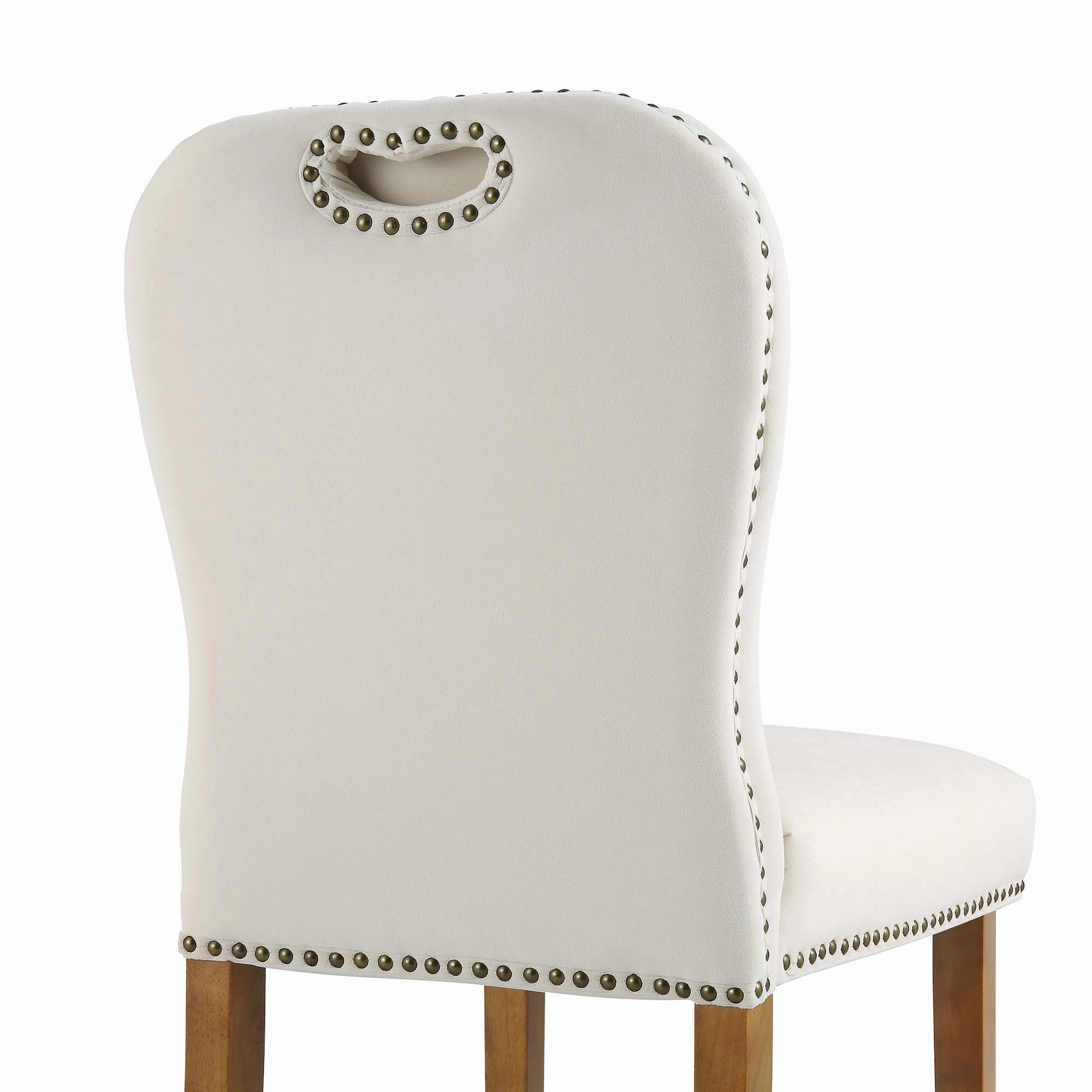 Stanway Set of 2 Champagne Velvet Dining Chairs