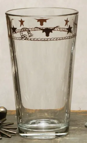 Stars and Longhorns Western Glassware toilet seat cover, slow close seat