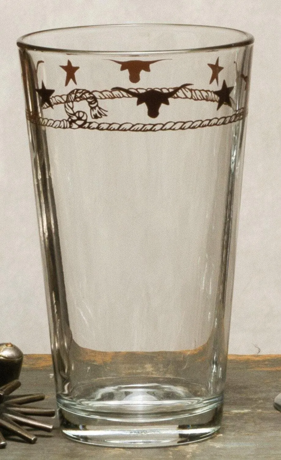 Stars and Longhorns Western Glassware toilet seat cover, slow close seat