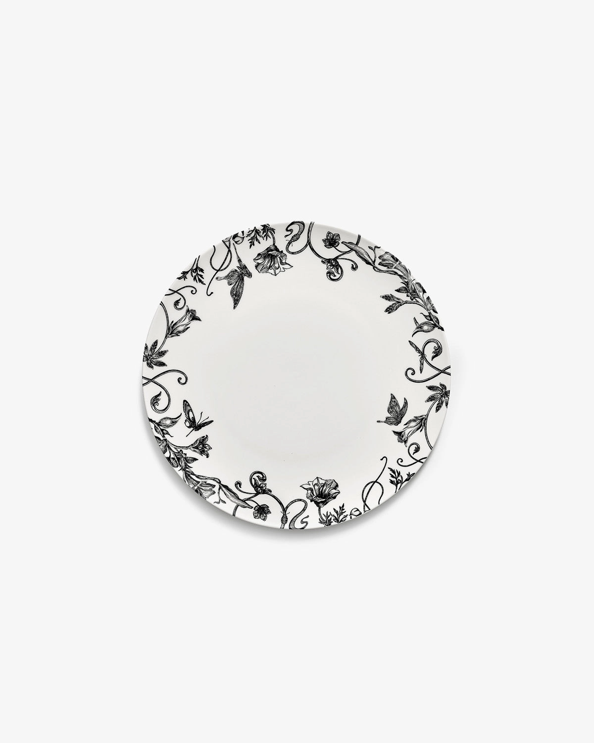 Starter plate floral fantasy white - black Unity