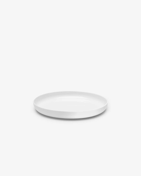 Starter plate high white glazed Base