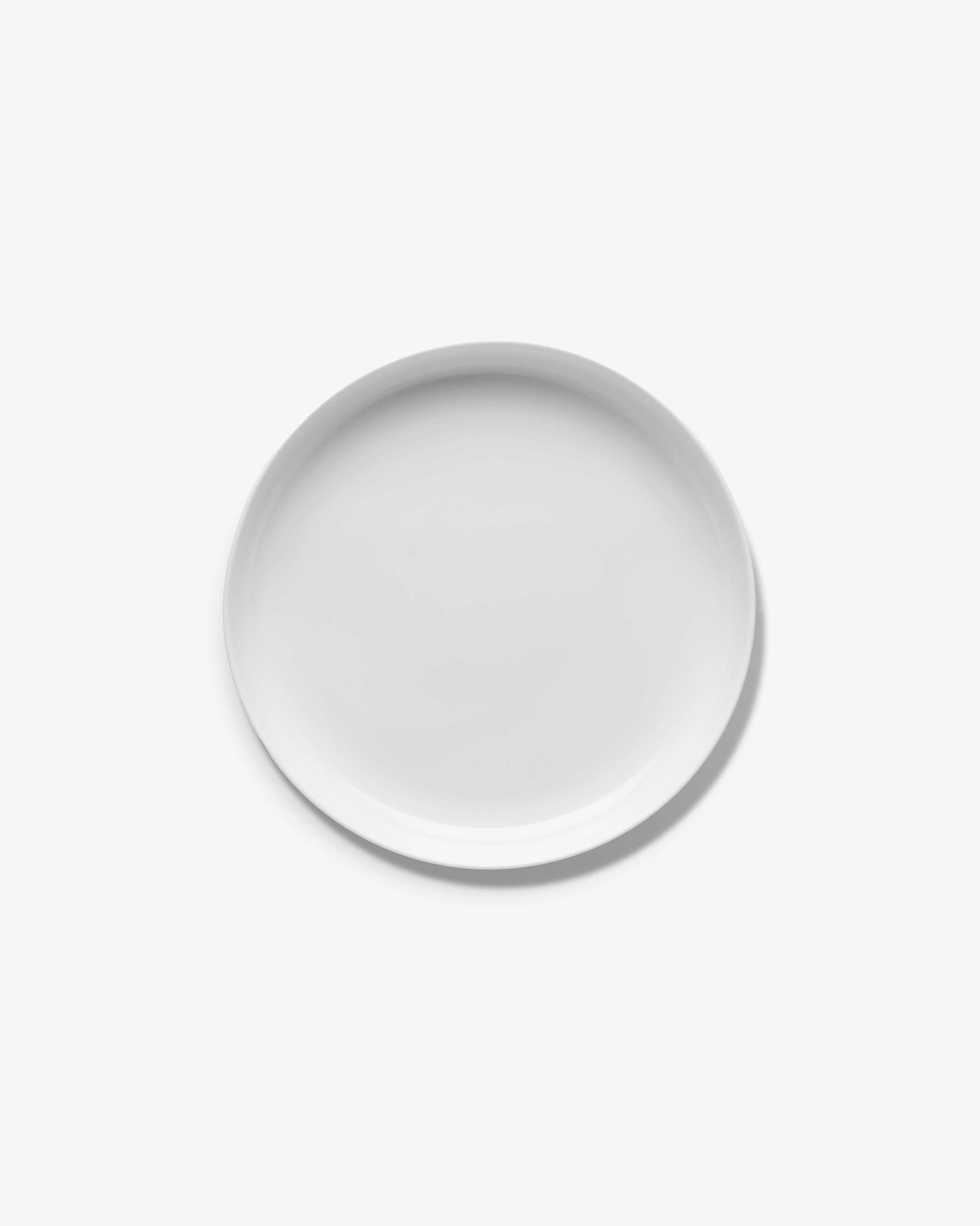 Starter plate high white glazed Base