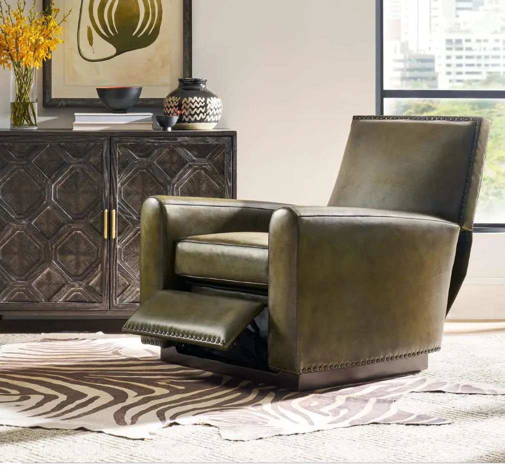 Stately Sauvage Leather Recliner