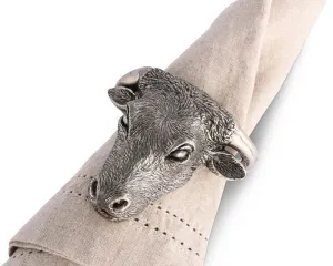 Steer Pewter Napkin Ring toilet seat cover, slow close seat