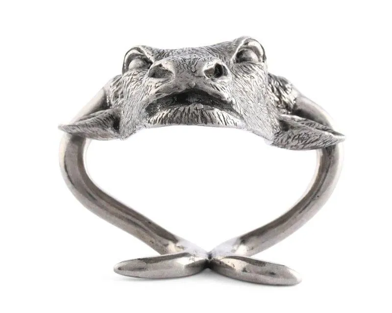 Steer Pewter Napkin Ring