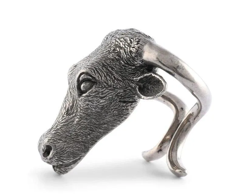 Steer Pewter Napkin Ring
