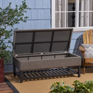 Storage Bench with Rack, Wicker with Iron Frame - NH615703 stair tread rug, stair mat