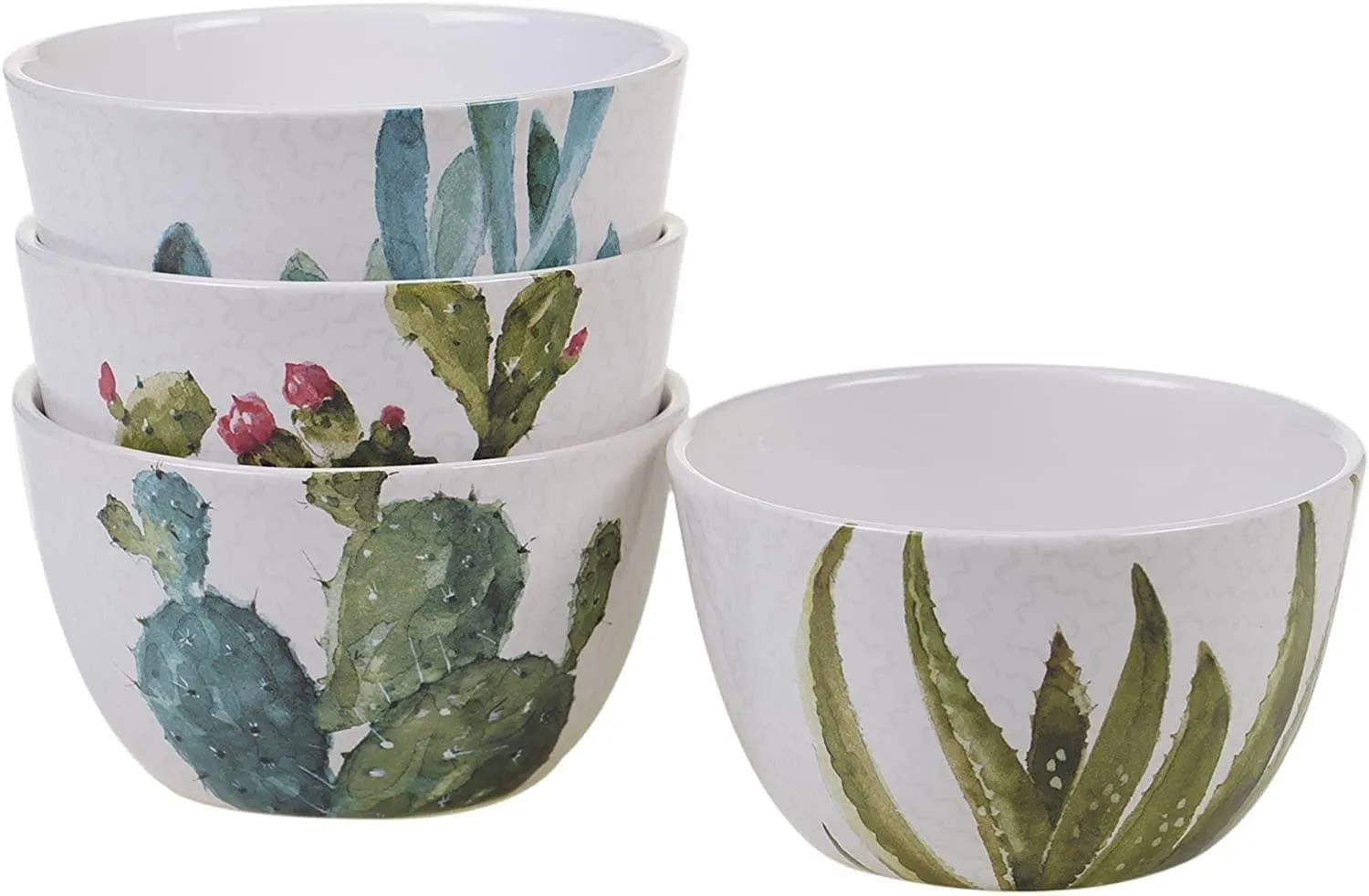 Succulent & Cactus Print Dinnerware 16-pc