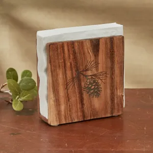 Summit Ridge Walnut Napkin Holder toilet seat cover, slow close seat