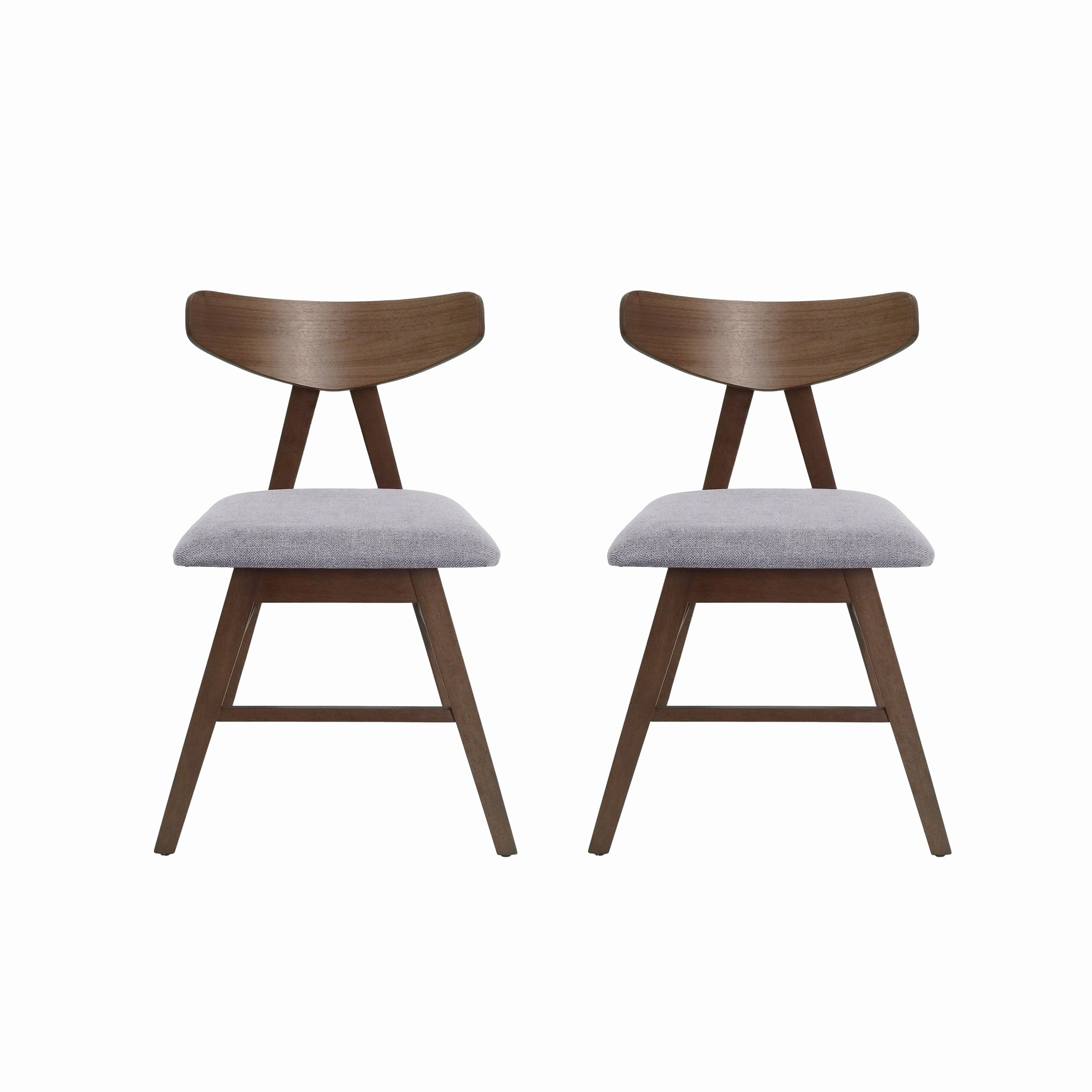 Sunapee Mid Century Modern Fabric Upholstered Wood Dining Chairs, Set of 2 dining table set, 6-piece dining set