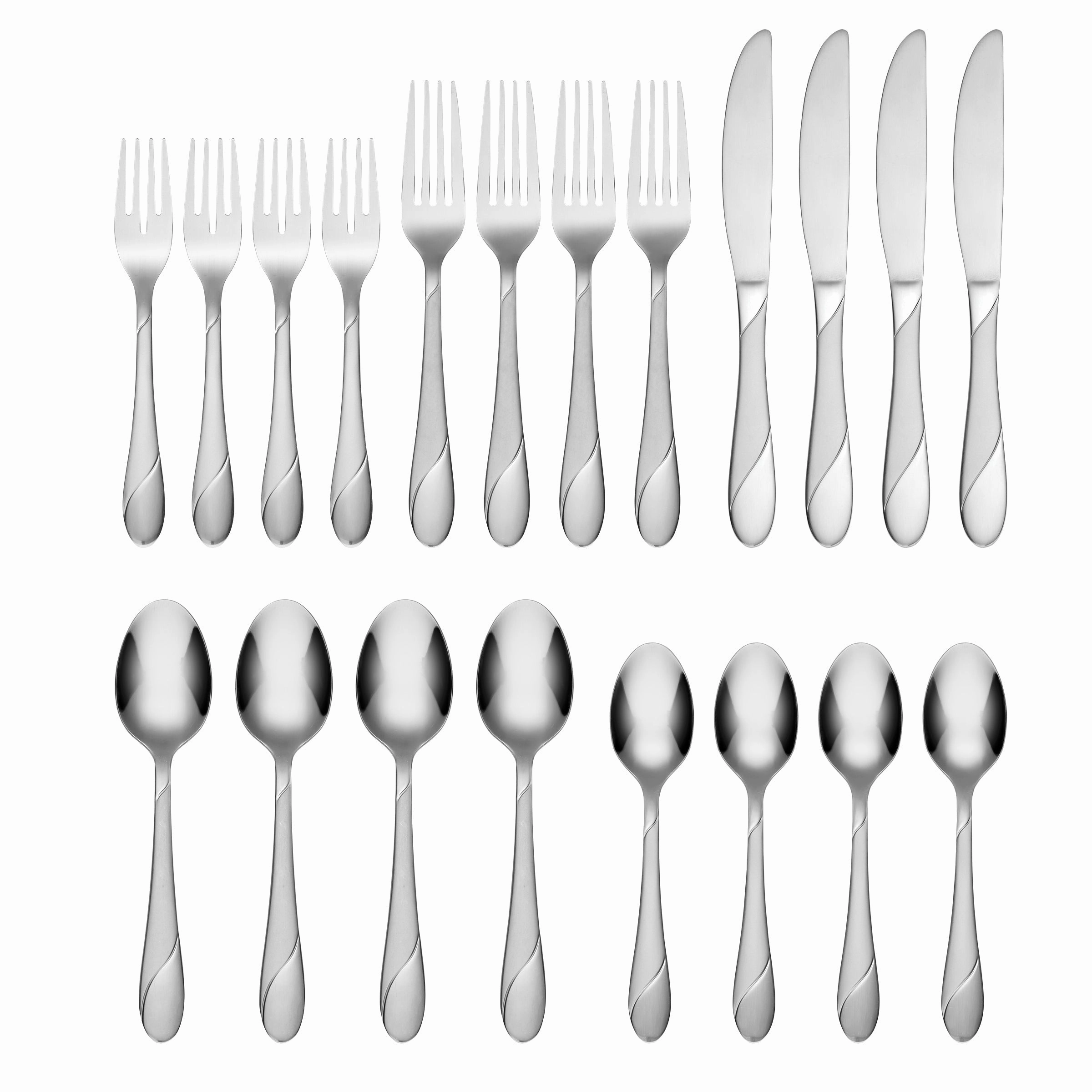 Swirl Sand 20 Piece Flatware Set