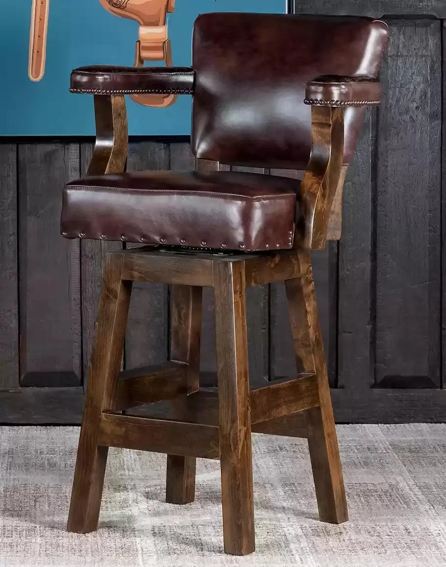 Swivel Western Bar Stool