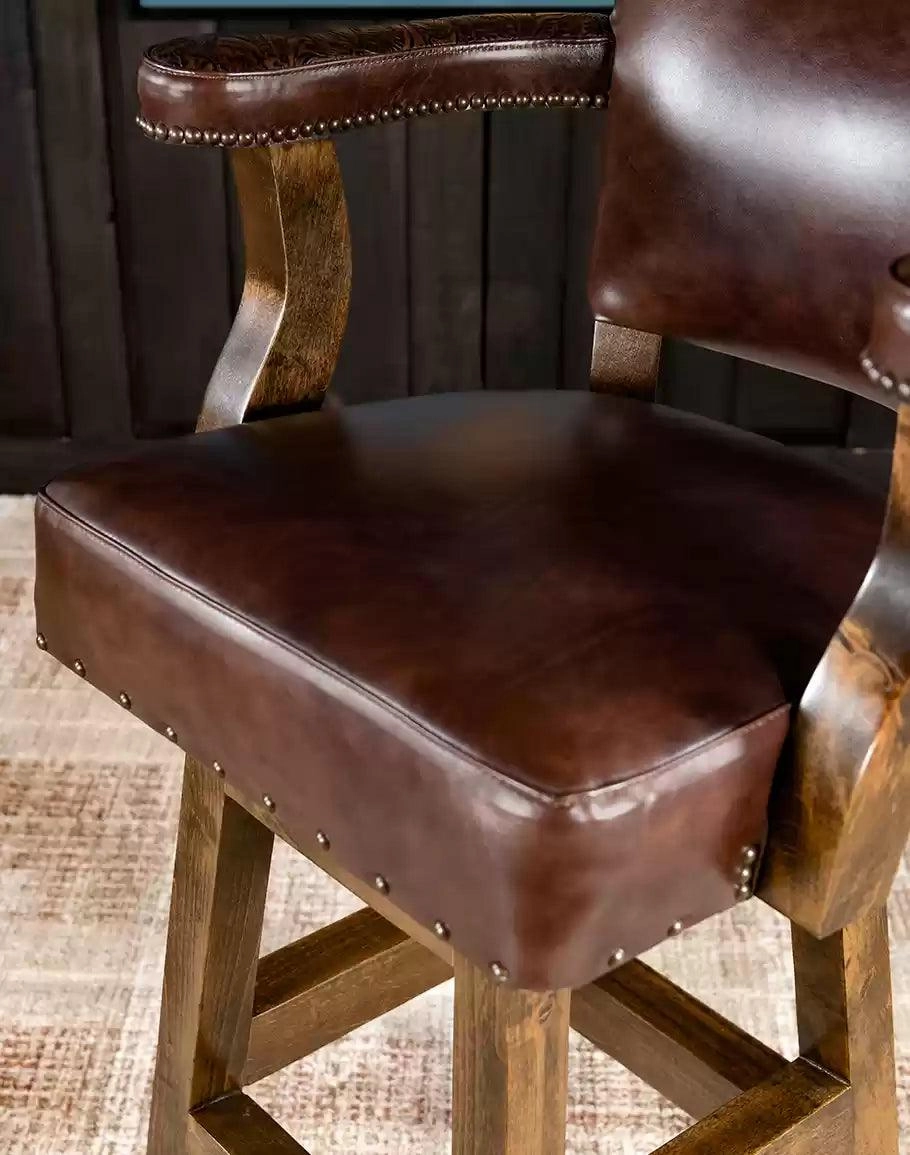 Swivel Western Bar Stool