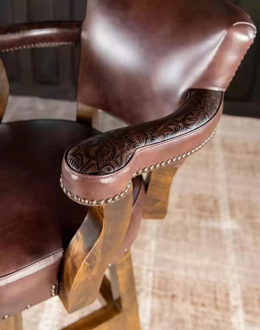 Swivel Western Bar Stool