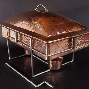 Syracuse Rectangular Copper Chafer baking dish, nonstick cookware