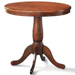 Table 30" Wooden Round Pub Pedestal Side Table (30 Inch) farmhouse dining table, extendable dining table