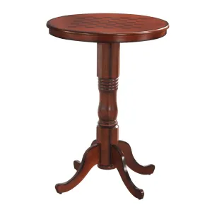 Table 42" Wooden Round Pub Pedestal Side Table farmhouse dining table, extendable dining table